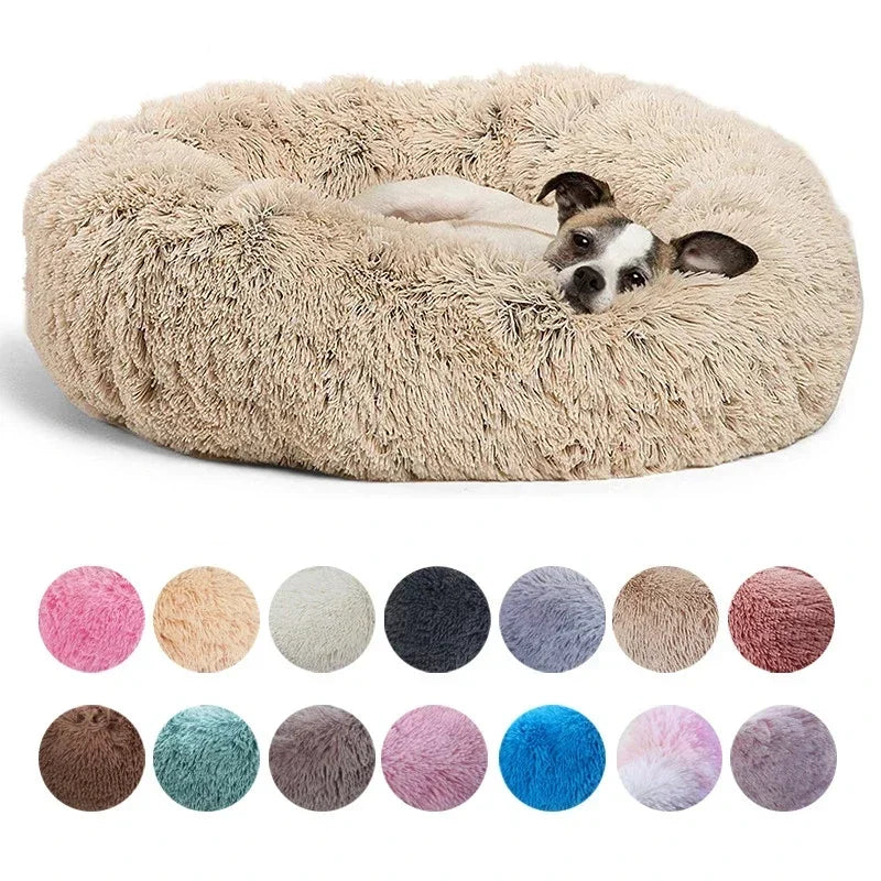 panier rond moelleux pour chien et chat PaworaFlow divers coloris
